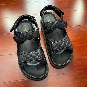 ❌SOLD❌ DUCIE London - Sonia Double Quilted Sandals